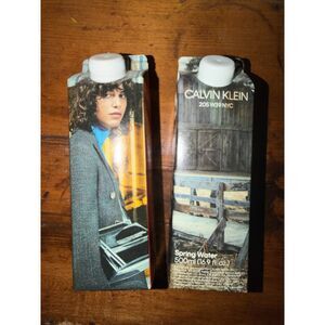 Calvin Klein 205W39NYC Raf Simons Boxed Water Carton x2 Sealed Empty Collectible